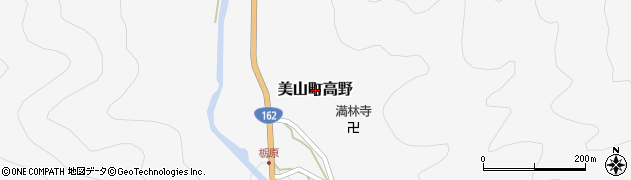 京都府南丹市美山町高野周辺の地図