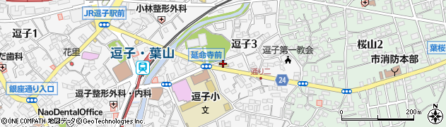 逗子葉山建設組合周辺の地図