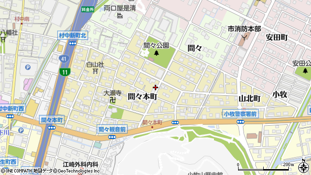 〒485-0048 愛知県小牧市間々本町の地図