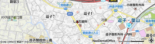株式会社白洋舎　湘南支店逗子池田通りサービス店周辺の地図