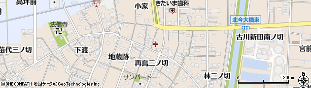 愛知県一宮市北今（再鳥三ノ切）周辺の地図