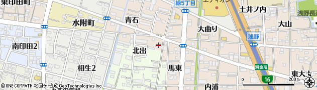 愛知県一宮市浅野青石5周辺の地図