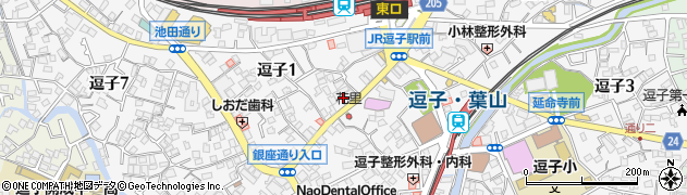 横須賀逗子線周辺の地図