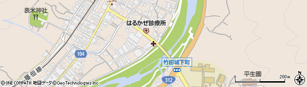 但馬信用金庫竹田支店周辺の地図