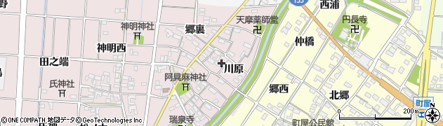 愛知県一宮市千秋町天摩郷裏101周辺の地図