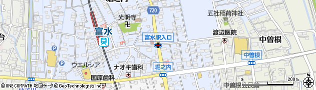 富水駅入口周辺の地図