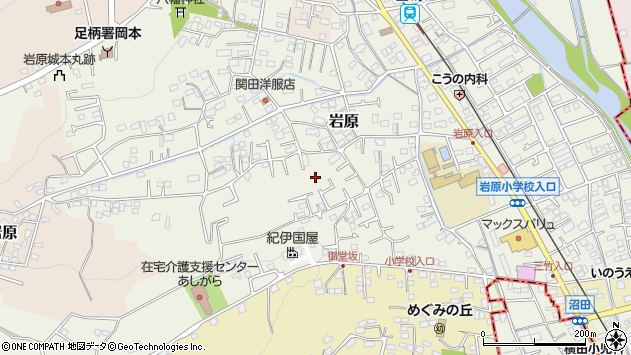 〒250-0113 神奈川県南足柄市岩原の地図