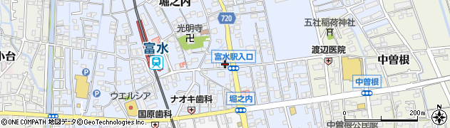 小田原富水郵便局周辺の地図