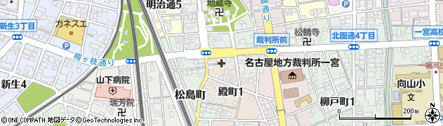 愛知県一宮市一宮（東片端）周辺の地図