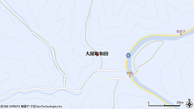 〒667-0435 兵庫県養父市大屋町和田の地図
