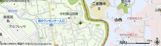 中村原第三公園周辺の地図