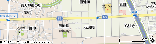 愛知県一宮市大和町毛受（伝治腰）周辺の地図