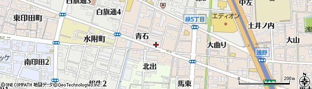 愛知県一宮市浅野青石30周辺の地図