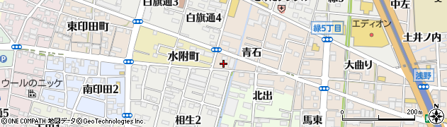 愛知県一宮市浅野青石67周辺の地図