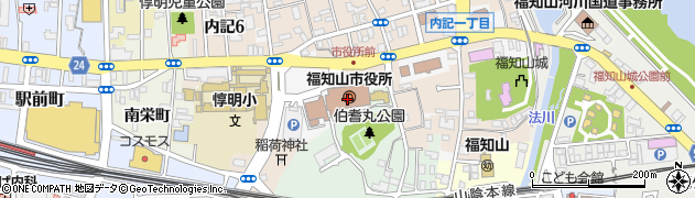 福知山市役所　教育委員会学校教育課学務係周辺の地図