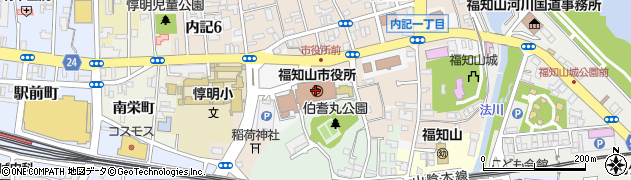 福知山市役所市民総務部　総務課周辺の地図