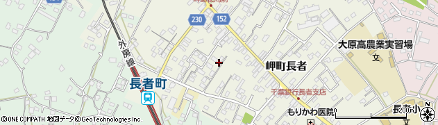 千葉県いすみ市岬町長者周辺の地図