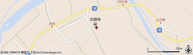 京都府南丹市美山町内久保段周辺の地図
