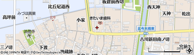 愛知県一宮市北今（再鳥三）周辺の地図