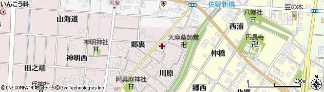 愛知県一宮市千秋町天摩郷裏96周辺の地図