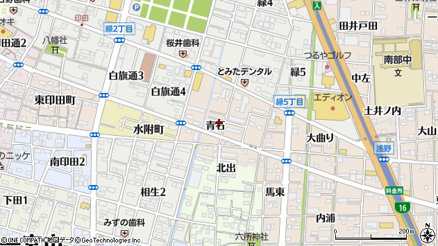 〒491-0871 愛知県一宮市浅野の地図