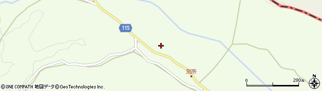岡山県真庭市蒜山別所223周辺の地図
