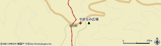 平谷峠周辺の地図