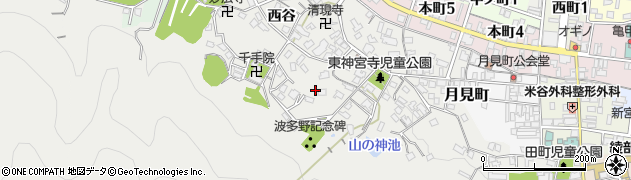 京都府綾部市神宮寺町東善坊周辺の地図