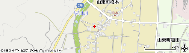 兵庫県朝来市山東町柊木382周辺の地図