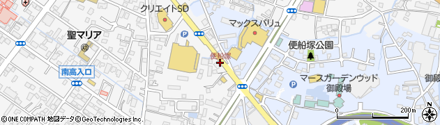 便船塚周辺の地図