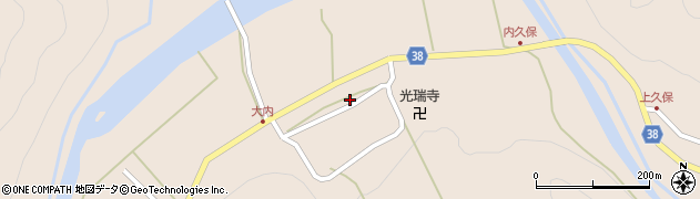 京都府南丹市美山町内久保紫摩城周辺の地図