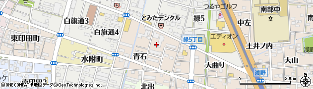 愛知県一宮市浅野青石24周辺の地図
