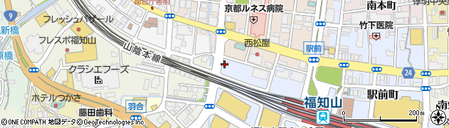 かわきやクリーニング福知山店周辺の地図
