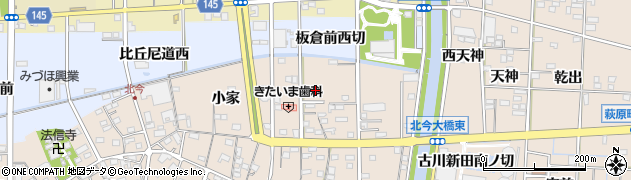 愛知県一宮市北今林四ノ切周辺の地図