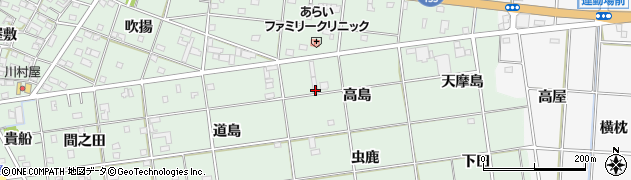 愛知県一宮市南小渕（高島）周辺の地図