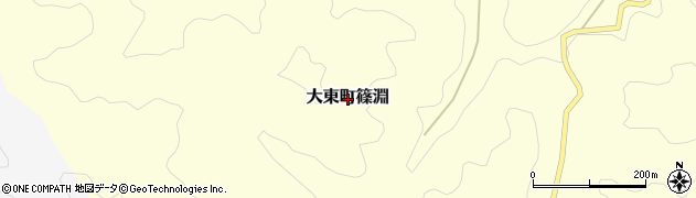 島根県雲南市大東町篠淵周辺の地図