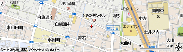 愛知県一宮市浅野青石22周辺の地図