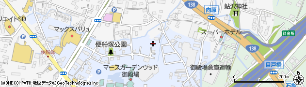 静岡県御殿場市東田中周辺の地図