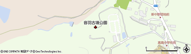 音羽古墳公園周辺の地図
