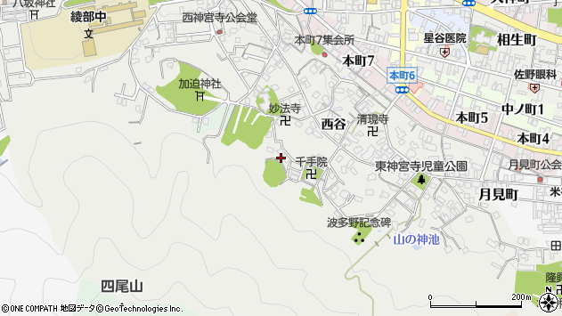 〒623-0026 京都府綾部市神宮寺町の地図