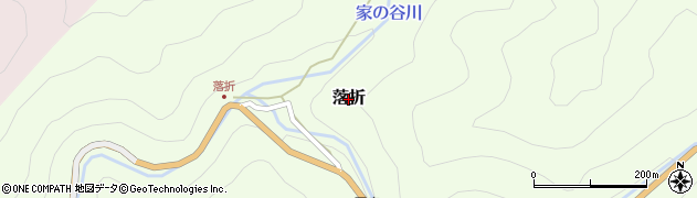 鳥取県若桜町（八頭郡）落折周辺の地図