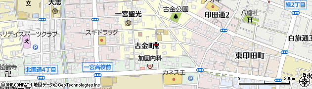 愛知県一宮市古金町2丁目周辺の地図