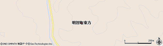 岐阜県恵那市明智町東方周辺の地図