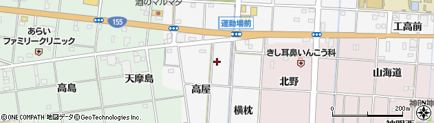 愛知県一宮市千秋町佐野（高屋）周辺の地図