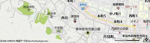 京都府綾部市神宮寺町（東谷）周辺の地図