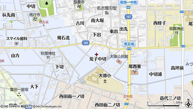 〒494-0005 愛知県一宮市西五城の地図