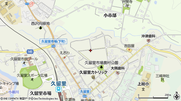 〒292-0421 千葉県君津市久留里市場の地図