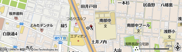 愛知県一宮市浅野中左57周辺の地図