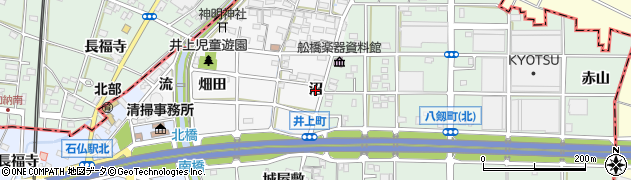 愛知県岩倉市井上町（沼）周辺の地図