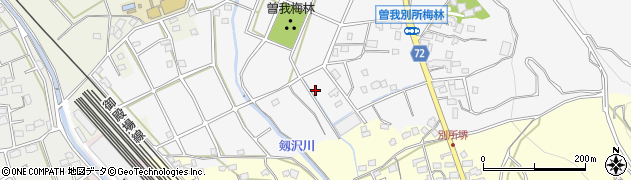 神奈川県小田原市曽我別所周辺の地図